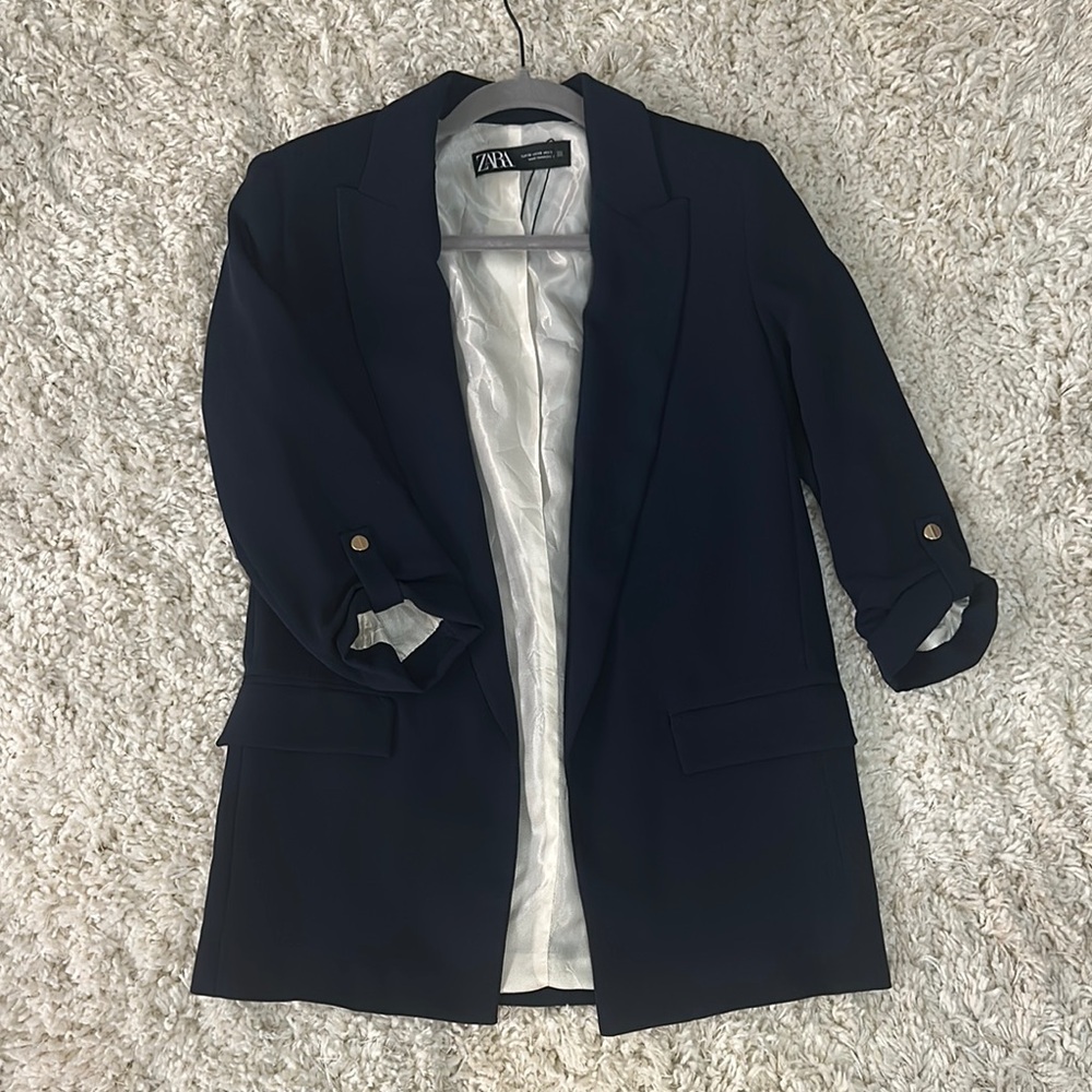 Zara Women's Navy Blazer